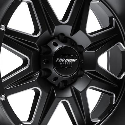 63 Series Recon, 20×10 Wheel with 8×170 Bolt Pattern – Satin Black Milled – 5163-217047 view 3