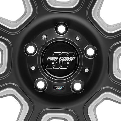 Pro Comp 64 Series Gunner, 17×9 with 5×5 Bolt Pattern – Satin Black Milled- 5164-7973 view 2
