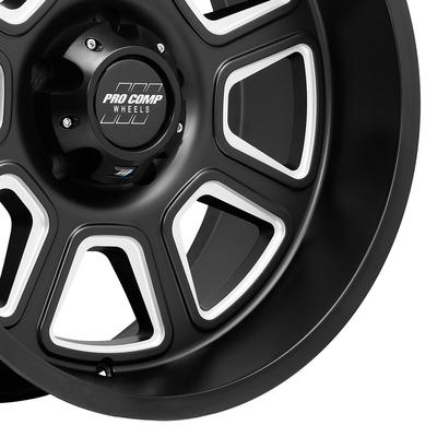 Pro Comp 64 Series Gunner, 17×9 with 5×5 Bolt Pattern – Satin Black Milled- 5164-7973 view 3
