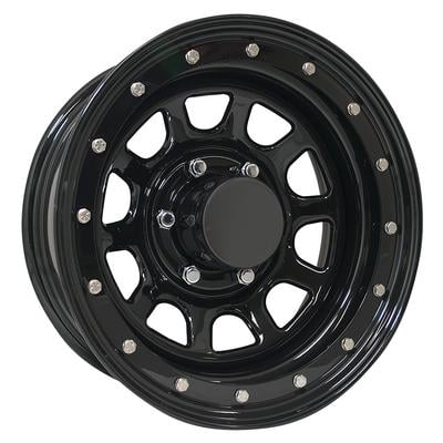 Pro Comp Series 252 Street Lock, 15×8 Wheel with 6 on 5.5 Bolt Pattern – Gloss Black 252-5883 view 1