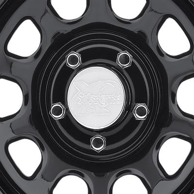 51 Series Rock Crawler, 15×10 Wheel with 5 on 4.5 Bolt Pattern – Gloss Black – 51-5165 view 2