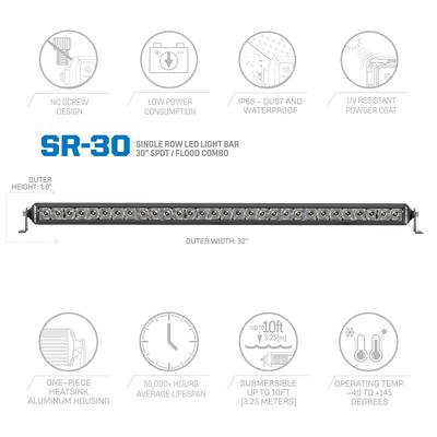 Motorsports Series 30″ Single Row LED Combo Spot/ Flood Light Bar – 75130 view 3