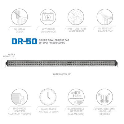 Motorsports Series 50″ Double Row LED Combo Spot/ Flood Light Bar – 75250 view 2