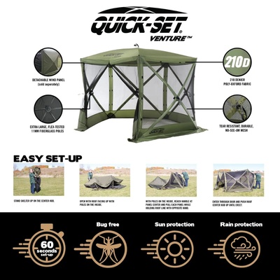 Quick-Set Escape Screen Tent (Green) - 9281