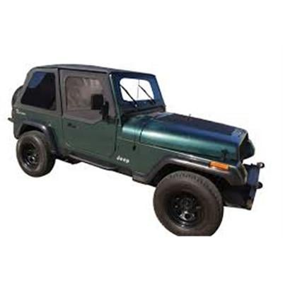 RT Off-Road Bowless Soft Top With Tinted Windows And Upper Doors (Black Diamond) - BRT10135T