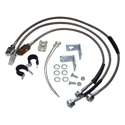 RT Off-Road Front And Rear Brake Hose Kit, Rubber, Stock Height Of 0 In. To 2 Inch - RT31015