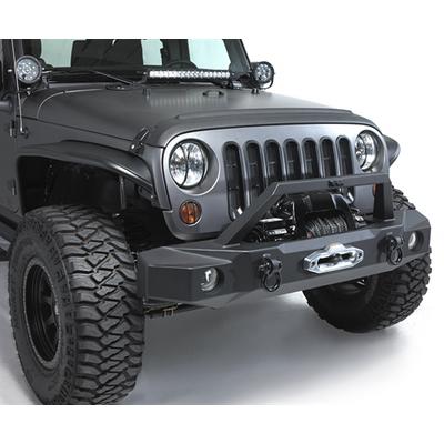 Rampage TrailGuard Front Bumper With Built-In Winch Plate (Textured Black) - 99510