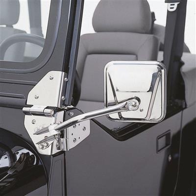 Rampage Side Mirrors (Stainless Steel) - 7417