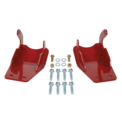 Rancho RockGEAR Rear Lower Control Arm Glide Plates (Red) - RS62500