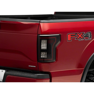 Raxiom LED Tail Lights With Sequential Turn Signals Black Housing Smoked Lens - T544626