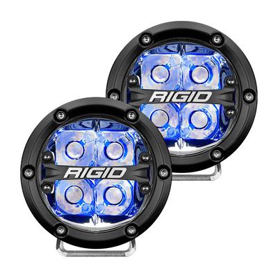 Rigid Industries 360-Series 4 Spot LED Lights (Blue) - 36115