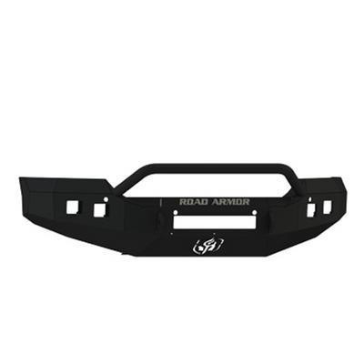 Road Armor Front Stealth Bumper With Pre-Runner Square Light Port (Black) - 215R4B-NW