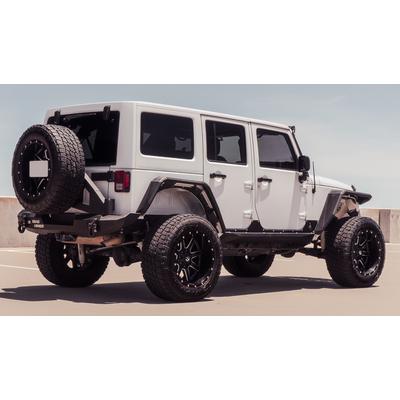 Road Armor Stealth Rear Bumper With Tire Carrier Assembly (Satin Black) - 5072R1B-TC
