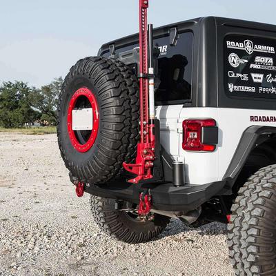 Road Armor Stealth Mid Width Rear Bumper With Tire Carrier (Bare Steel) - 5182R1Z-TC