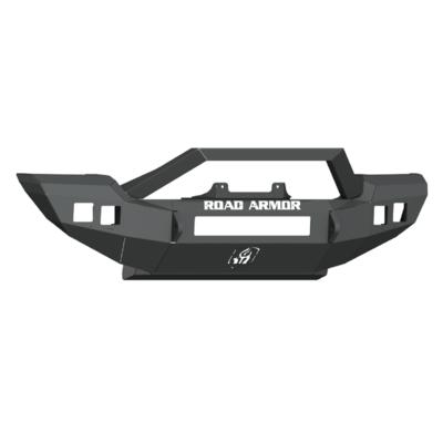 Road Armor Stealth Full Width Winch Front Bumper With Bar Guard (Bare Steel) - 5184F3Z