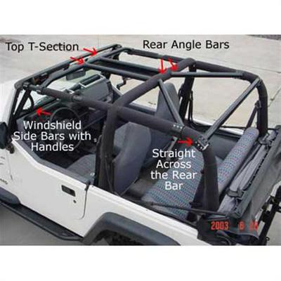 Image of Rock Hard 4x4 Parts Rear Side and Angle Bars - RH-1007-A