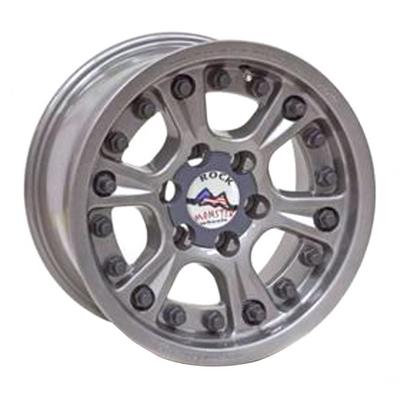 Hutchinson D.O.T. Beadlock, 17x8.5 With 6 On 5.5 Bolt Pattern - Argent - 60670-023-1