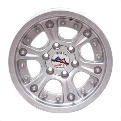 Hutchinson D.O.T. Beadlock, 17x8.5 With 6 On 5.5 Bolt Pattern - Sparkle Silver - 60670-047-3