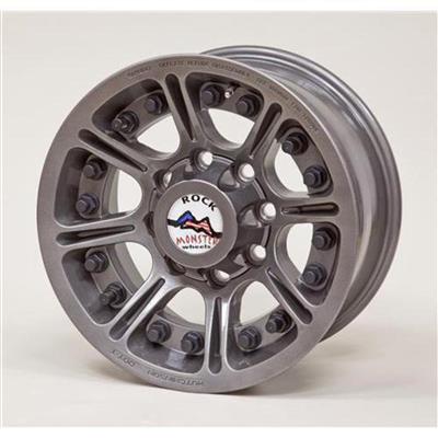 Image of Hutchinson D.O.T. Beadlock, 17x8.5 with 8 on 6.5 Bolt Pattern - Argent - 60669-023-1