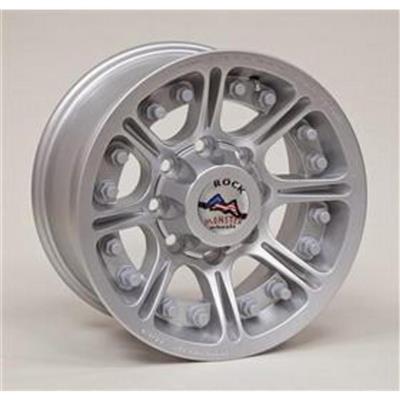 Hutchinson D.O.T. Beadlock, 17x8.5 With 8 On 6.5 Bolt Pattern - Sparkle Silver - 60669-047-3