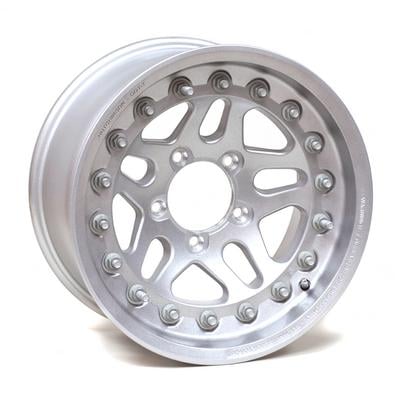 Hutchinson D.O.T. Beadlock, 15x8 With 5 On 4.5 Bolt Pattern - Silver - 60635-047-3