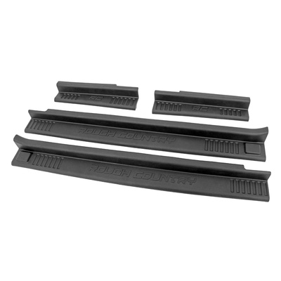 Rough Country Jeep Entry Guards (Black) - 10567