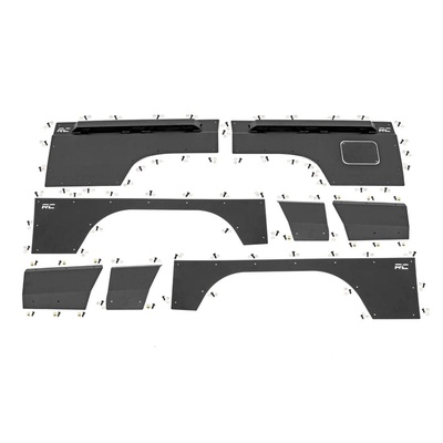 Rough Country Front & Rear Body Armor (Black) - 10580