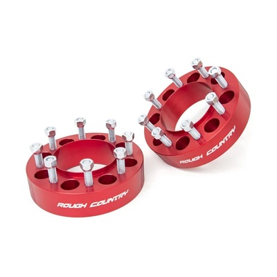 Rough Country 2 Wheel Spacers - 8 On 170 (Red) - 1094ARED