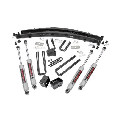 Rough Country 4 Dodge Suspension Lift Kit With Lift Blocks And N3 Shocks (Dana 44 Front Axle) - 305.20