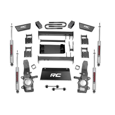 Rough Country 4 Ford Suspension Lift Kit With Lift Blocks And N3 Shocks - 477.20