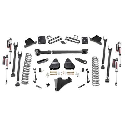 Rough Country 6 Ford 4-Link Suspension Lift Kit With Vertex Reservoir Shocks And Front Drive Shaft - 50751