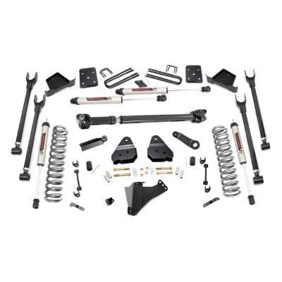Rough Country 6 Ford 4-Link Suspension Lift Kit With V2 Shocks And Front Drive Shaft - 52671