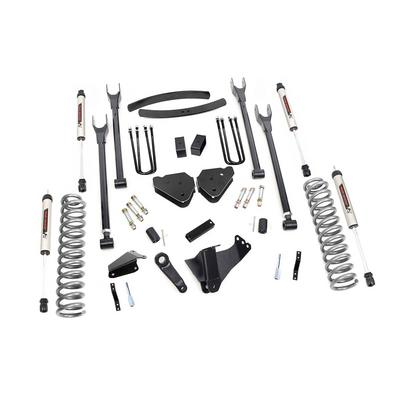 Rough Country 6 Ford 4-Link Suspension Lift Kit With V2 Monotube Shocks - 58170