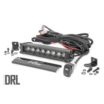 Rough Country Black Series 8 Cree LED Light Bar With Cool White DRL - 70718BLDRL