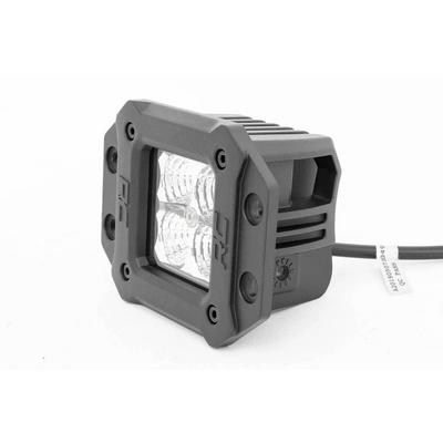 Rough Country Chrome Series 2 Square Flush Mount Cree LED Lights With Amber DRL - 70803DRLA