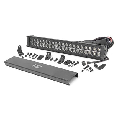 Rough Country 20 Black Series With Amber DRL Cree LED Light Bar - 70920BDA