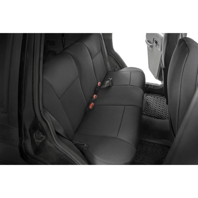 Rough Country Front And Rear Neoprene Seat Covers (Black) - 91021A