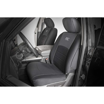 Rough Country Neoprene Front And Rear Seat Covers (Black) - 91029