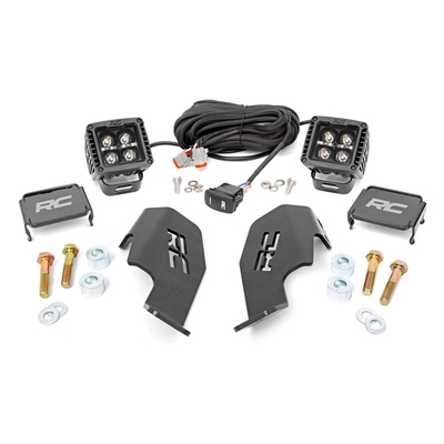 Rough Country 2 Black Series With White DRL Light Kit - 92034