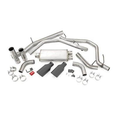 Rough Country Dual Cat-Back Exhaust With Black Tips - 96007