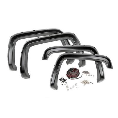 Rough Country Chevrolet Pocket Fender Flares With Rivets (Black) - F-C10714A