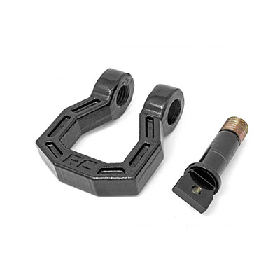 Rough Country Forged D-Ring Shackle Set (Black) - RS118