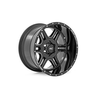 Rough Country 92 Series Wheel, 20x9 With 5 On 5.5 Bolt Pattern - Gloss Black - 92200914
