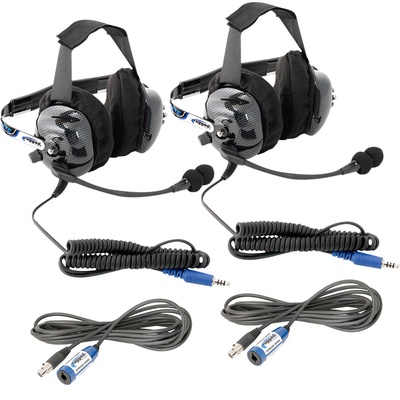 Rugged Radios 'Plus 2' Expansion Kit With Headsets & Intercom Cables - PLUS2-BTU