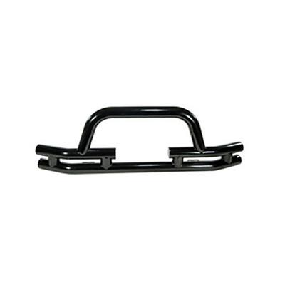 Rugged Ridge 3 Inch Dual Tube Front Winch Bumper With Center Hoop (Black) - 11560.03