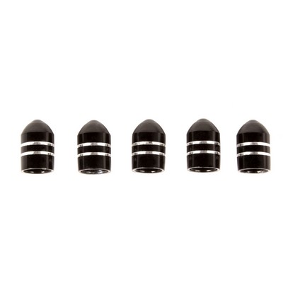 Rugged Ridge Aluminum Valve Stem Caps (Black) - 16715.26