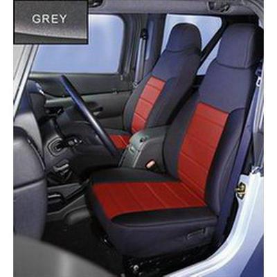 Pair Rugged Ridge 13210.01 Black Custom Neoprene Front Seat Cover 