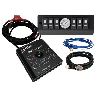 SPOD SourceLT LED 6-Switch Panel With Air Gauge (Blue) - SL-A0708-JK-B