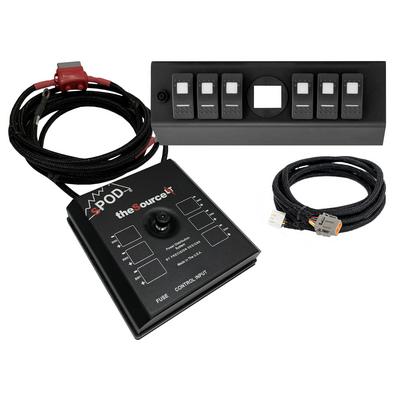 SPOD SourceLT With Genesis Adapter LED 6-Switch Panel (Red) - SL-G0708-JK-R