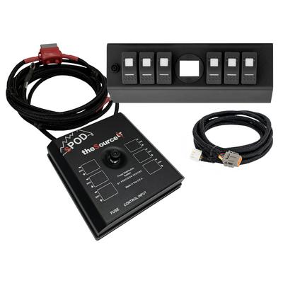 SPOD SourceLT With Genesis Adapter LED 6-Switch Panel (Red) - SL-G0918-JK-R